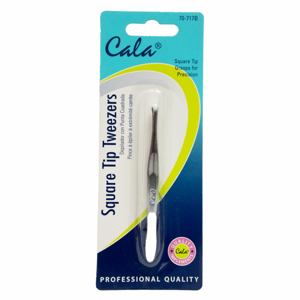 Pinza Depiladora De Cejas Cuadrada/Square Tip Tweezers CALA Unidad