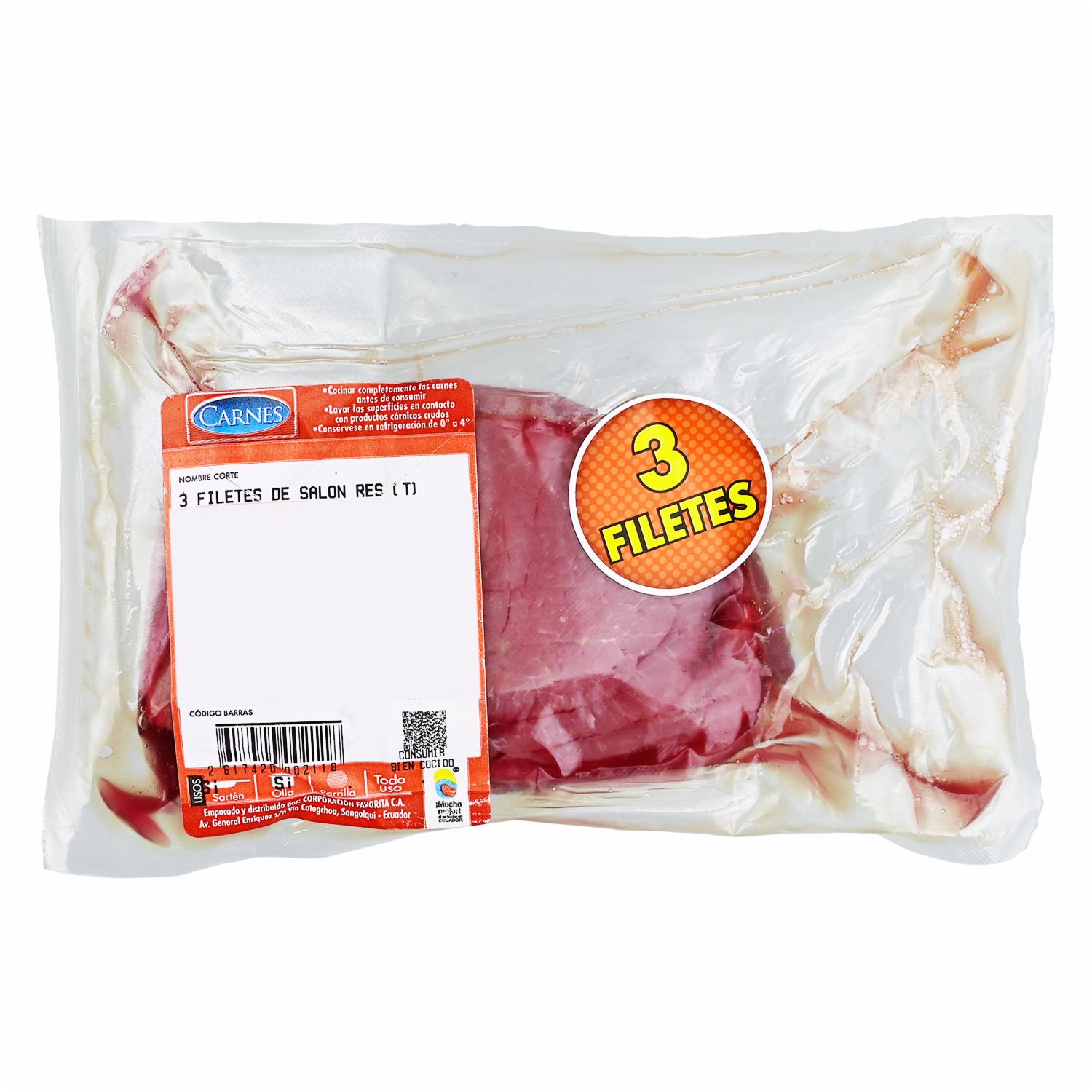 Filetes De Salón De Res SUPERCARNES Al Peso