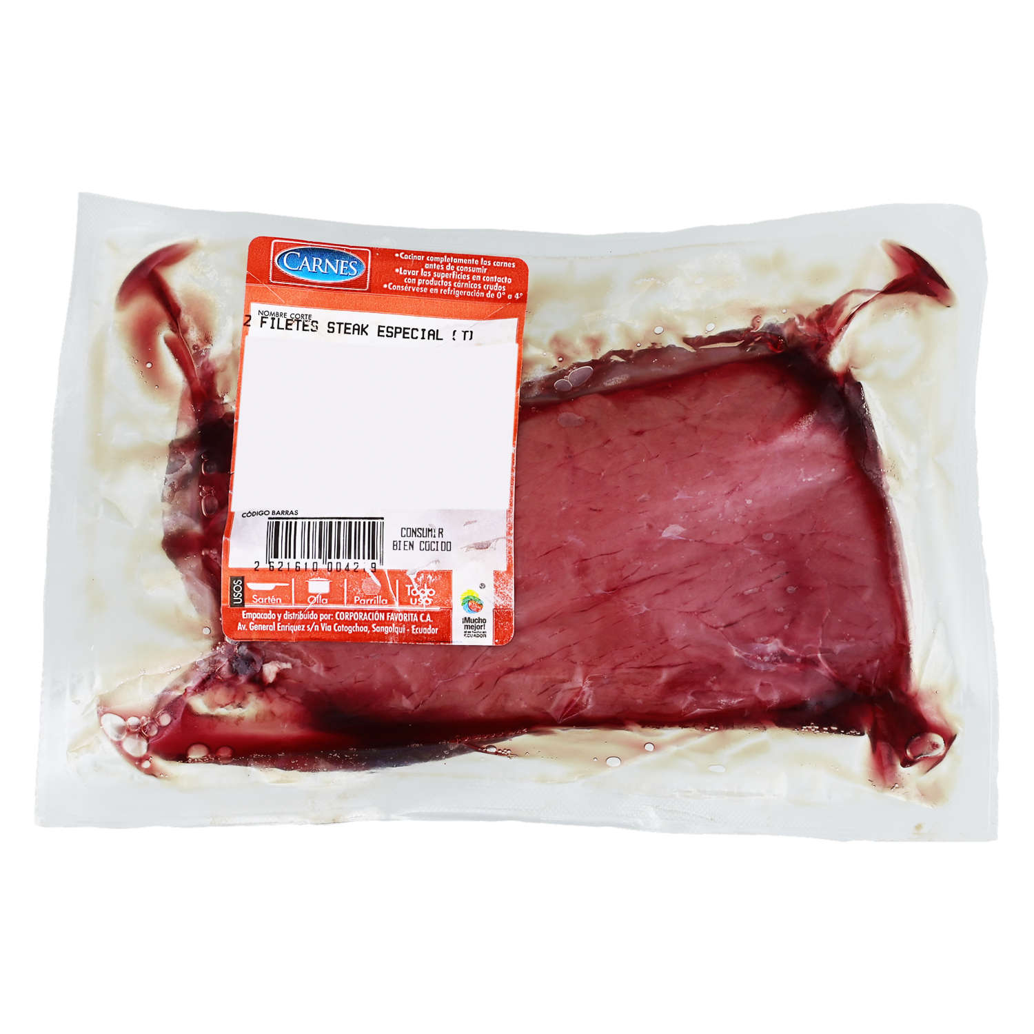 2 Filetes De Carne Steak Especial SUPERCARNES Al Peso