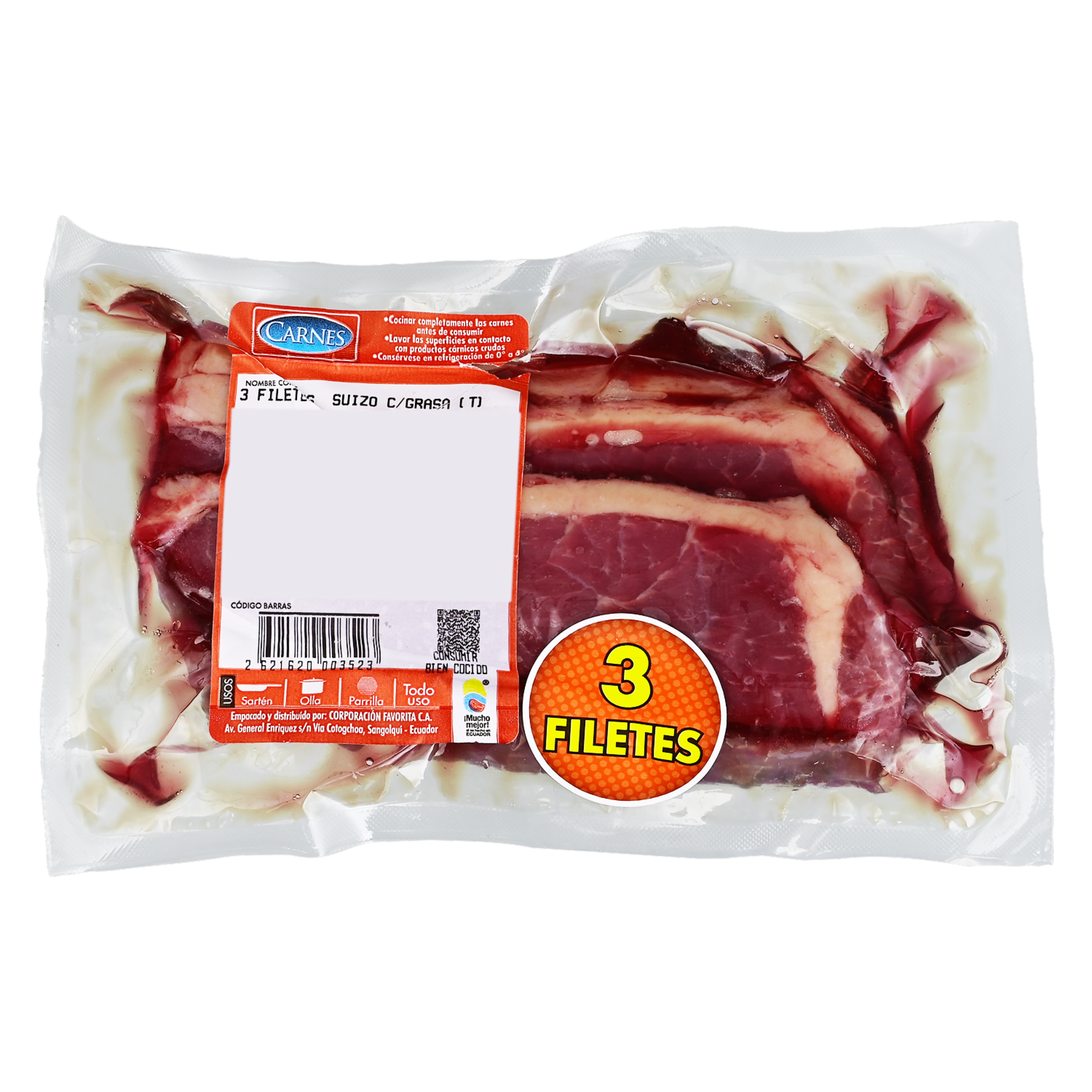 Filete De Corte Suizo Con Grasa SUPERCARNES Al Peso