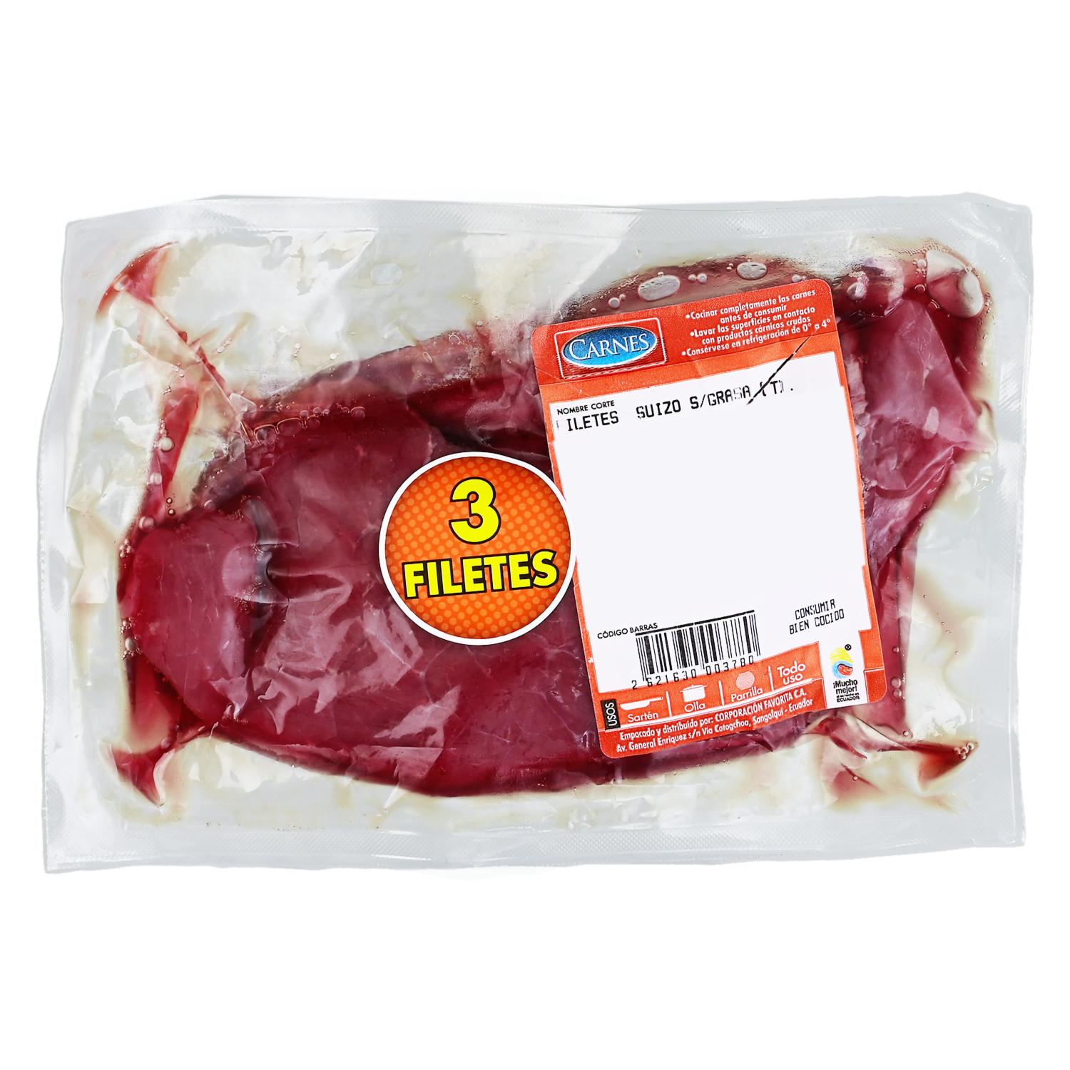 Carne Filete Suizo De Res Sin Grasa SUPERCARNES Al Peso