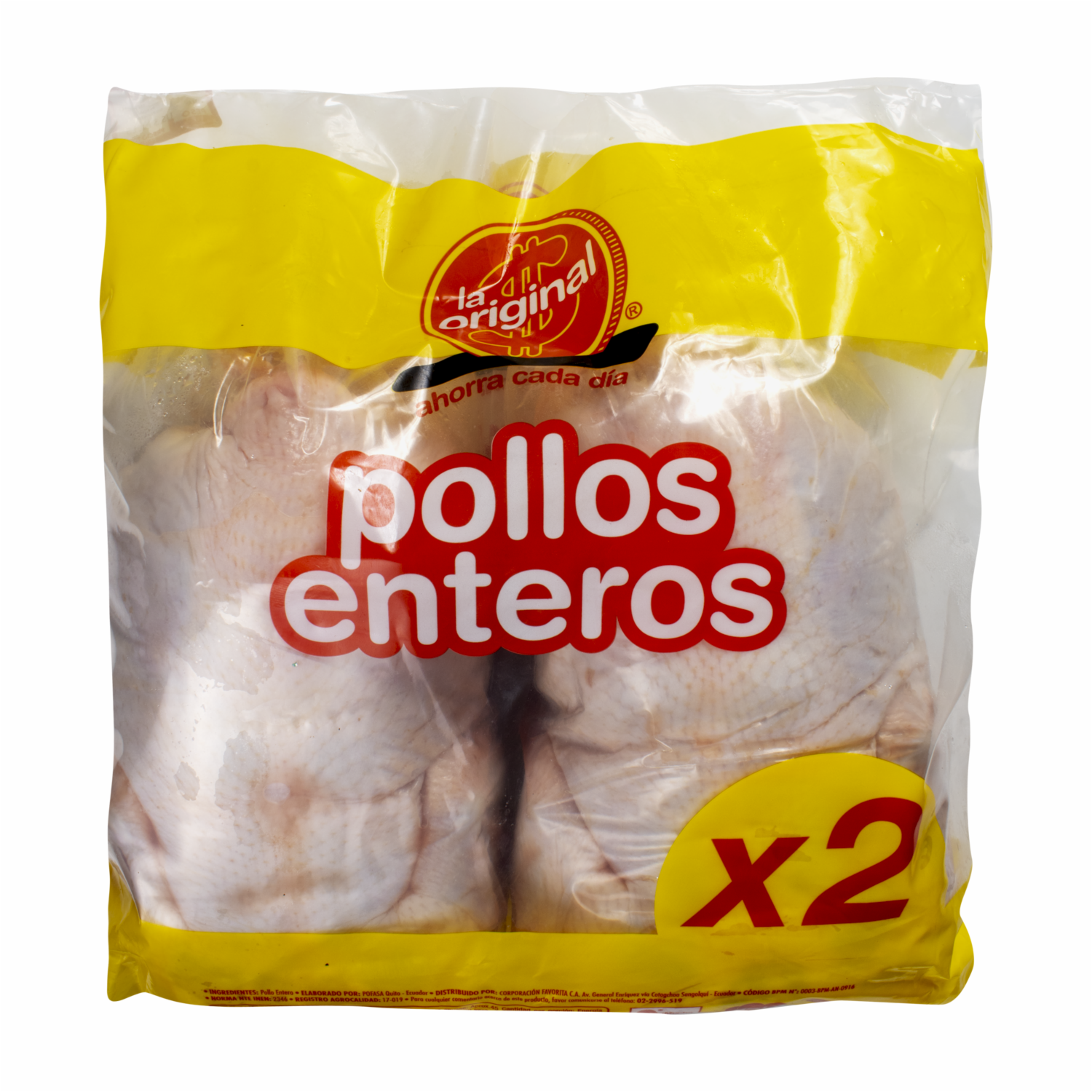 Pollo Entero Empaque Duo Pack LA ORIGINAL Al Peso