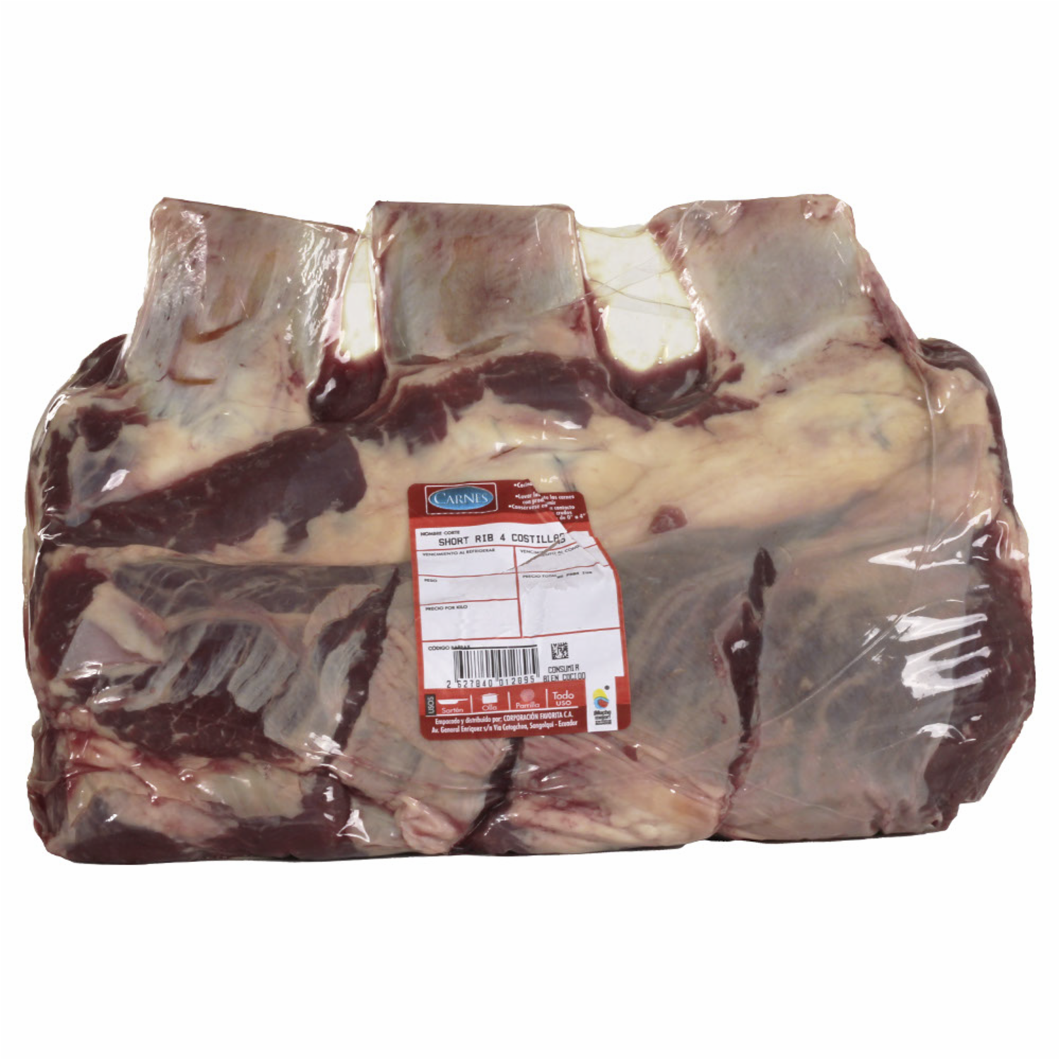 Short Rib 4 Costillas De Res SUPERCARNES Al Peso