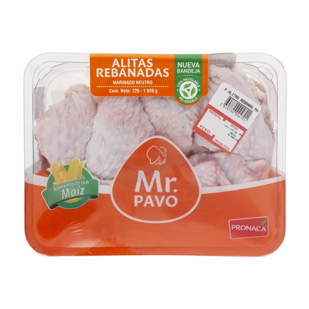 Alitas De Pavo Rebanas Marinado Neutro MR. PAVO Al Peso