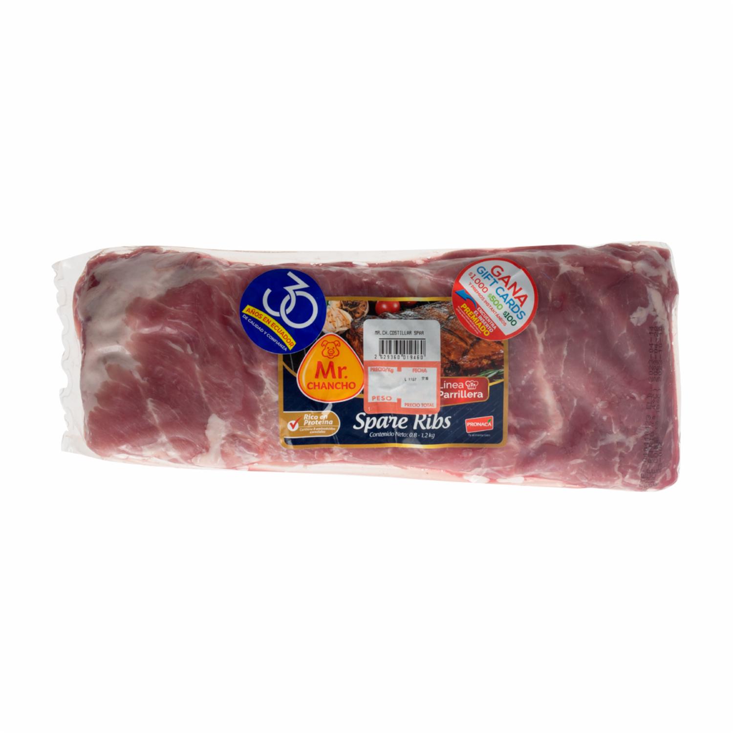 Costillar Spare Ribs MR. CHANCHO Al Peso