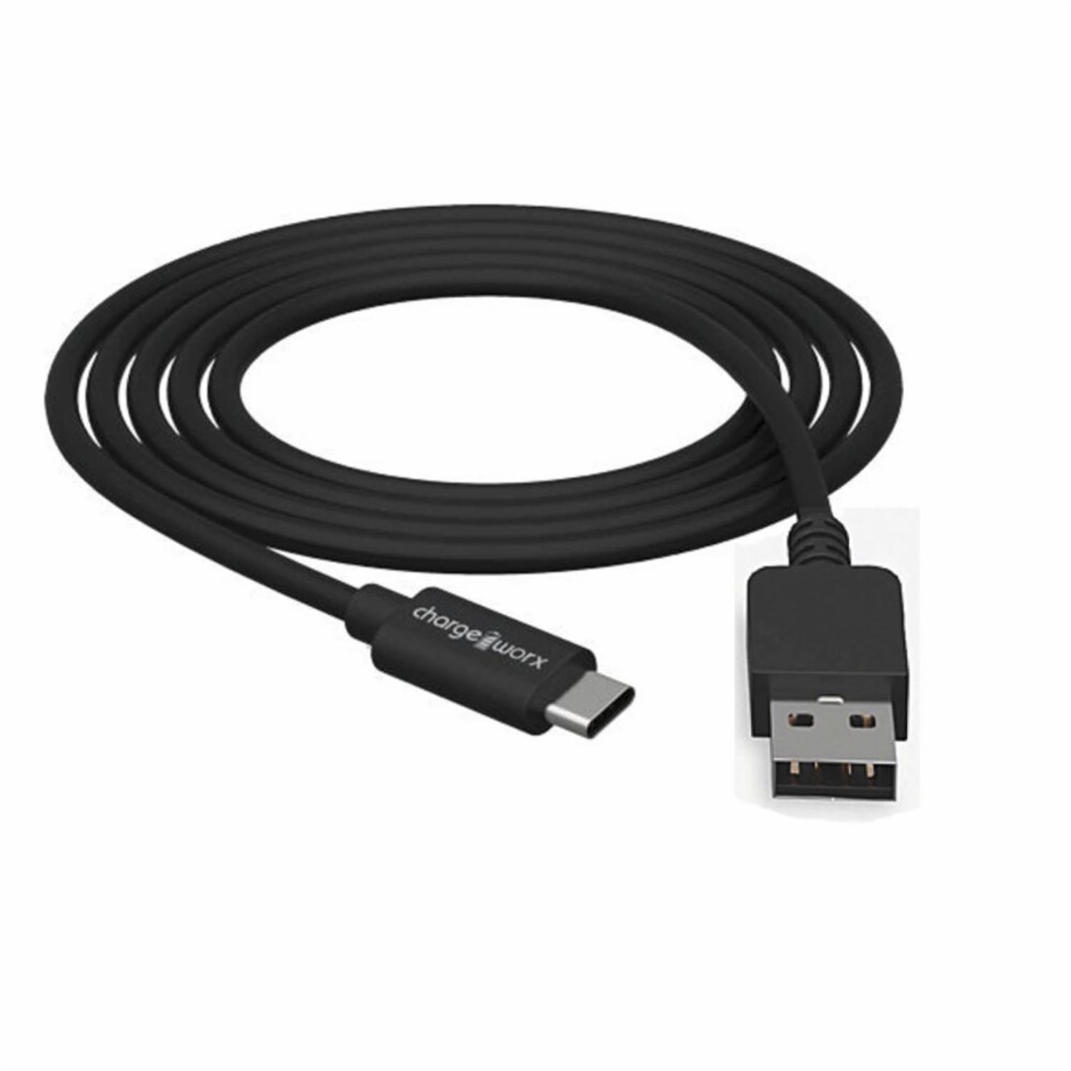 Cable Usb-c To Usb-a Black CHARGE WORX Unidad