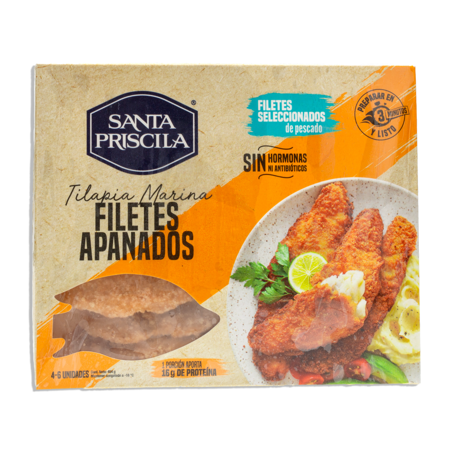 Tilapia Apanada SANTA PRISCILA 454 G