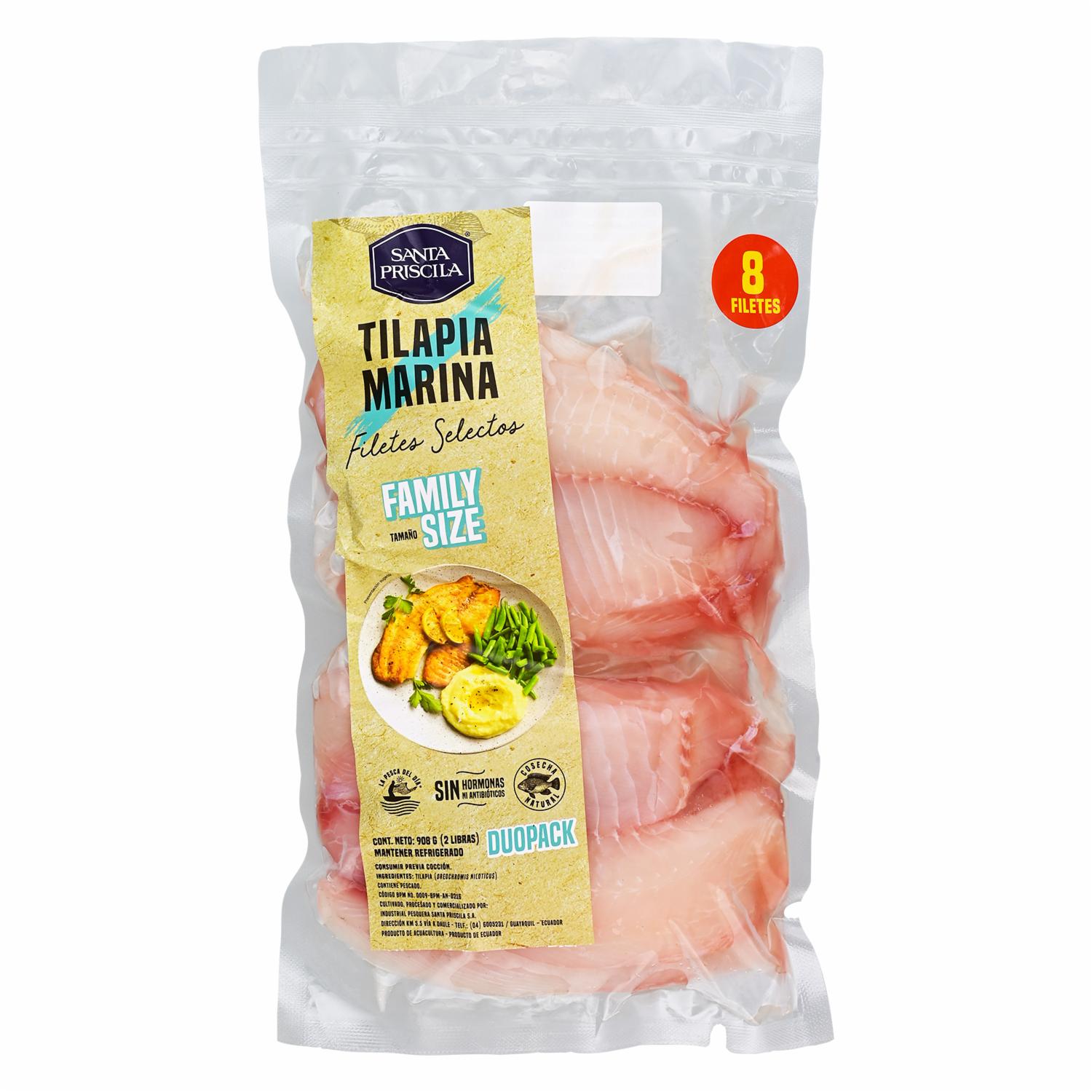 Tilapia Family Size SANTA PRISCILA 908 G