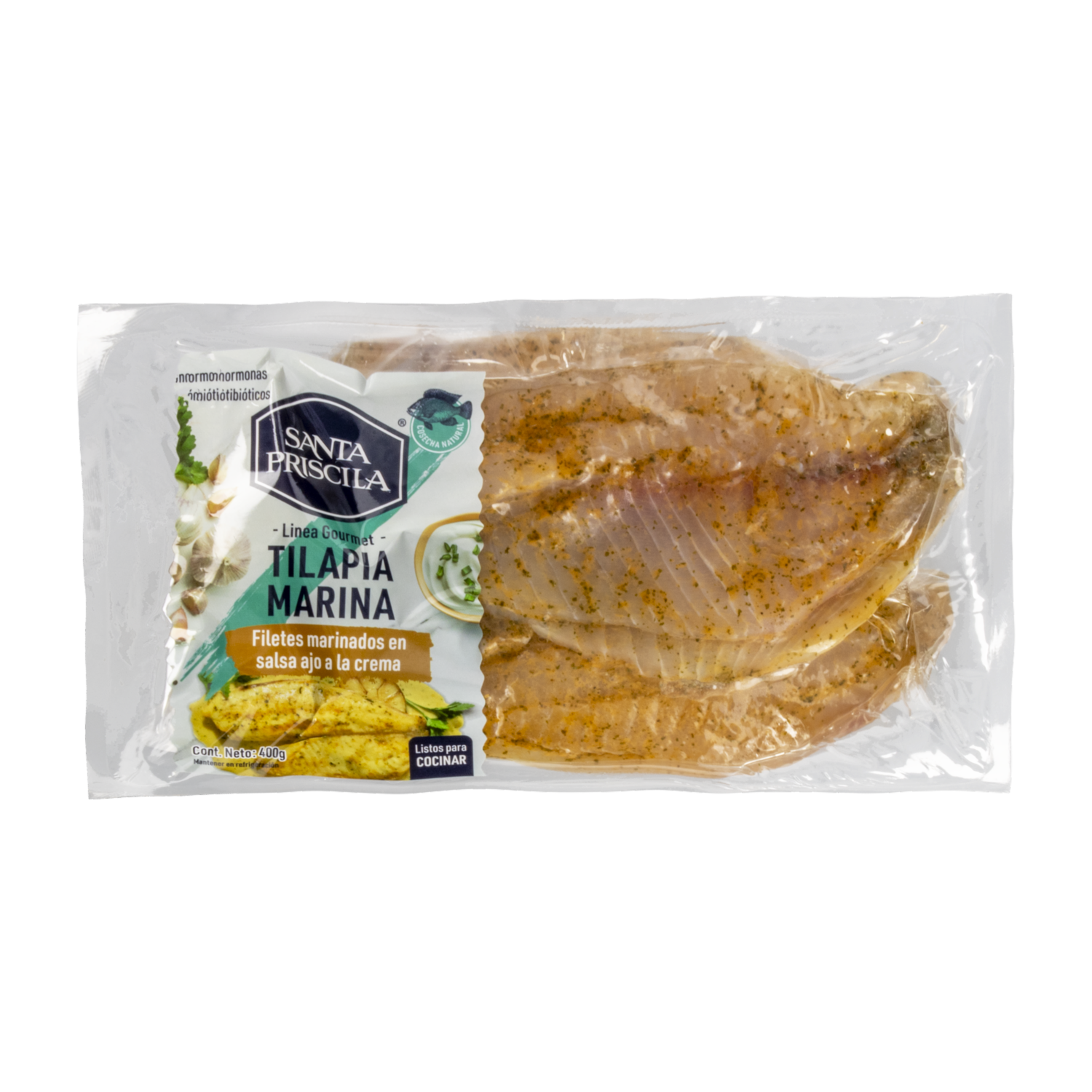 Tilapia En Salsa De Ajo SANTA PRISCILA 400 G