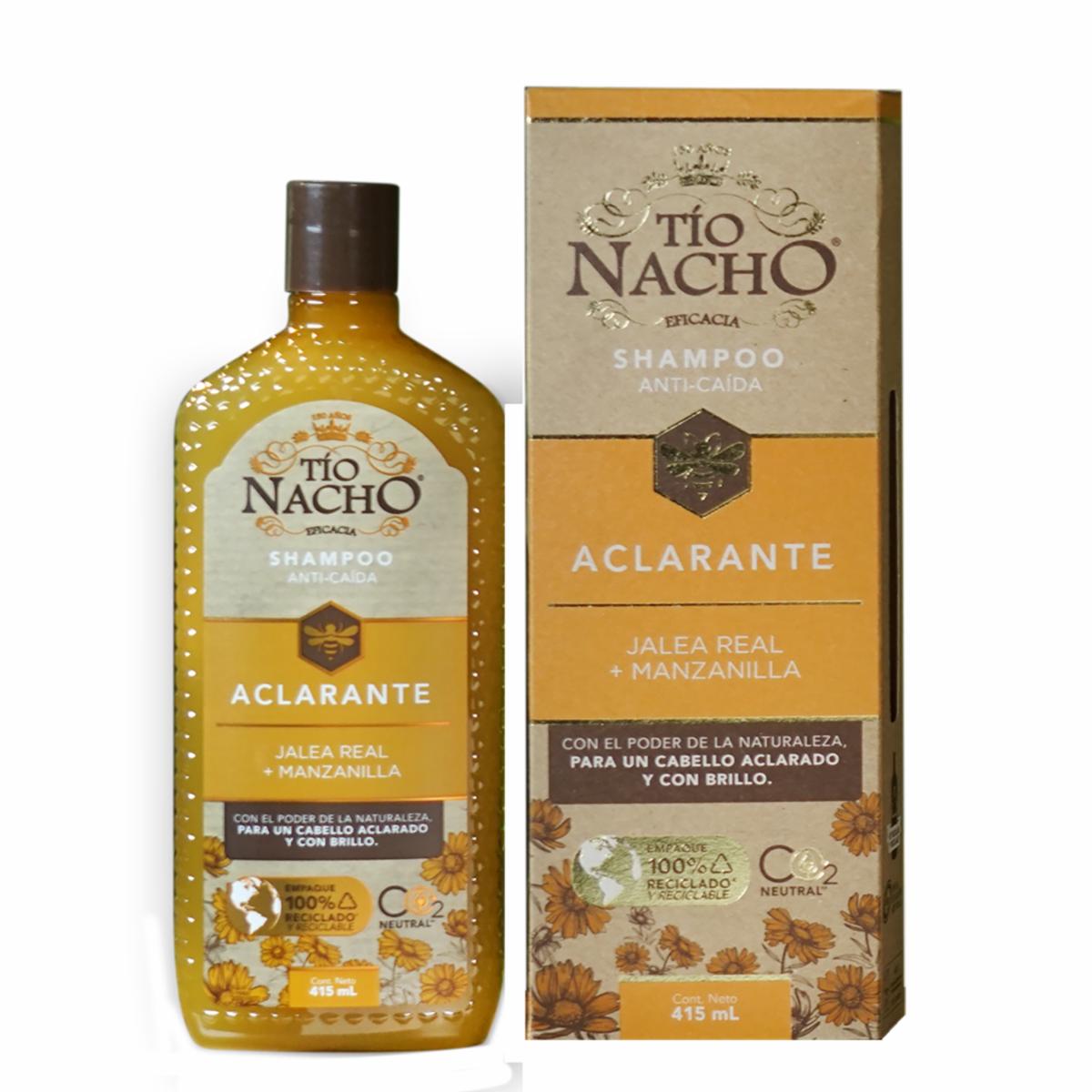 Shampoo De Cabello Aclarado Natural Manzanilla on Jalea Real TÍO NACHO 415 Ml