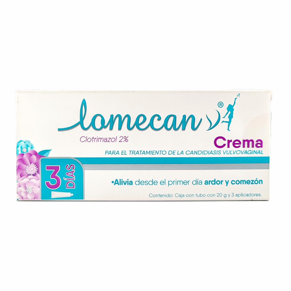 Crema Vaginal Tratamiento Para Infecciones LOMECAN 20 G