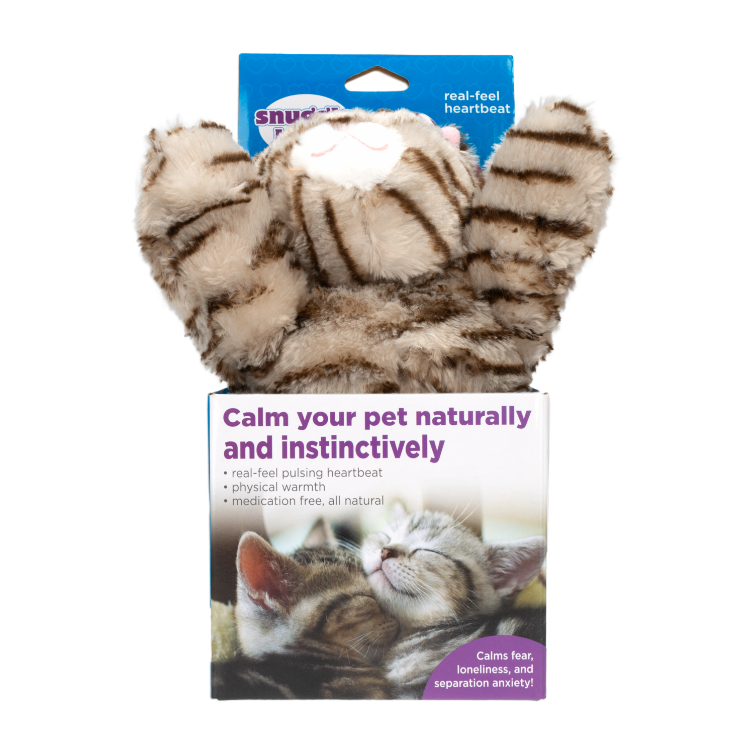 Juguete Para Mascota Gato A Rayas SNUGGLE PUPPY Pequeño
