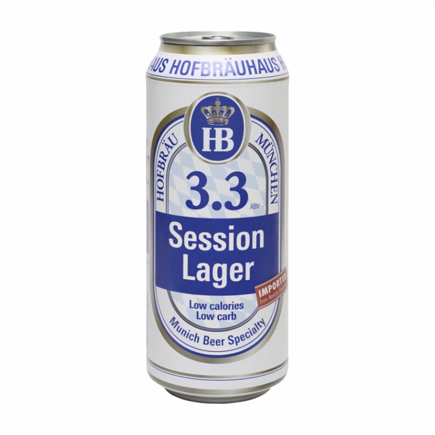 Cerveza Sesion Lager 3.3 Light HofbrÄu 500 Ml