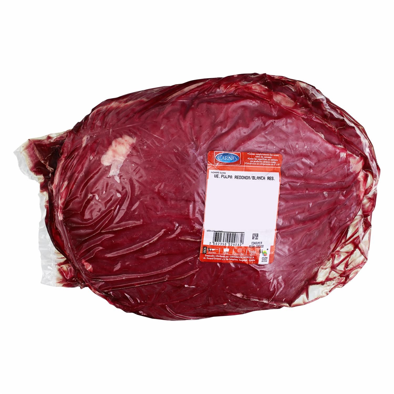 Carne De Res Corte Pulpa Redonda Blanca SUPERCARNES Al Peso
