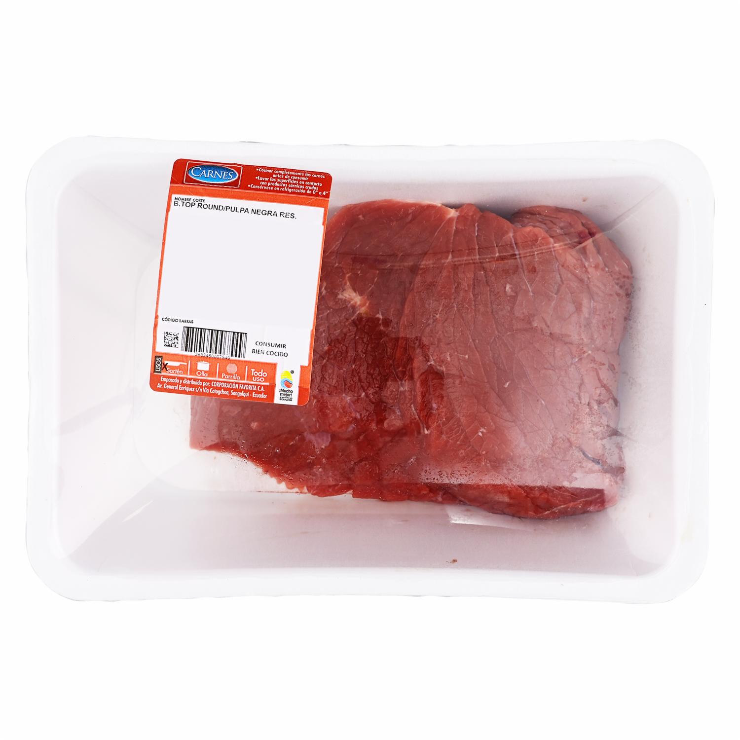 Carne De Res Corte Top Round Pulpa Negra SUPERCARNES Al Peso