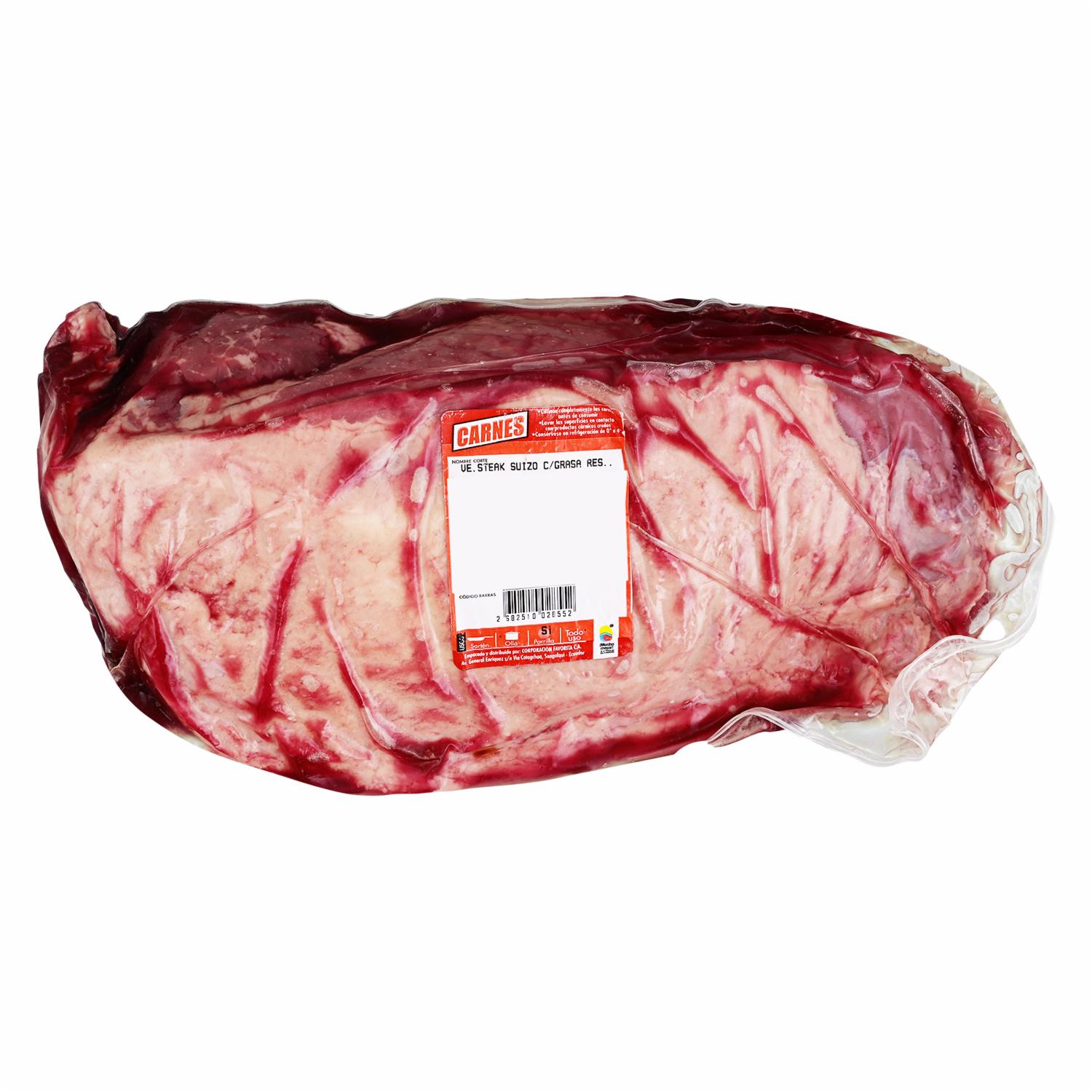 Steak Suizo De Res Con Grasa SUPERCARNES Al Peso