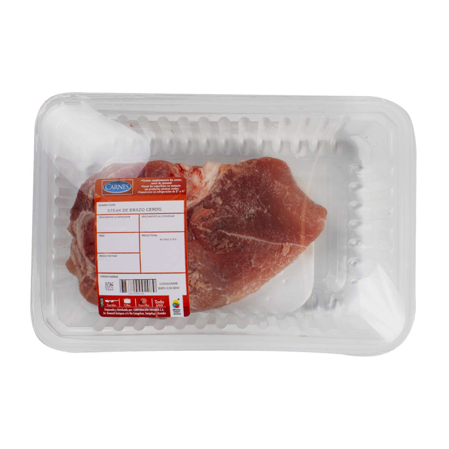 Steak de Brazo Cerdo SUPERCARNES Al Peso