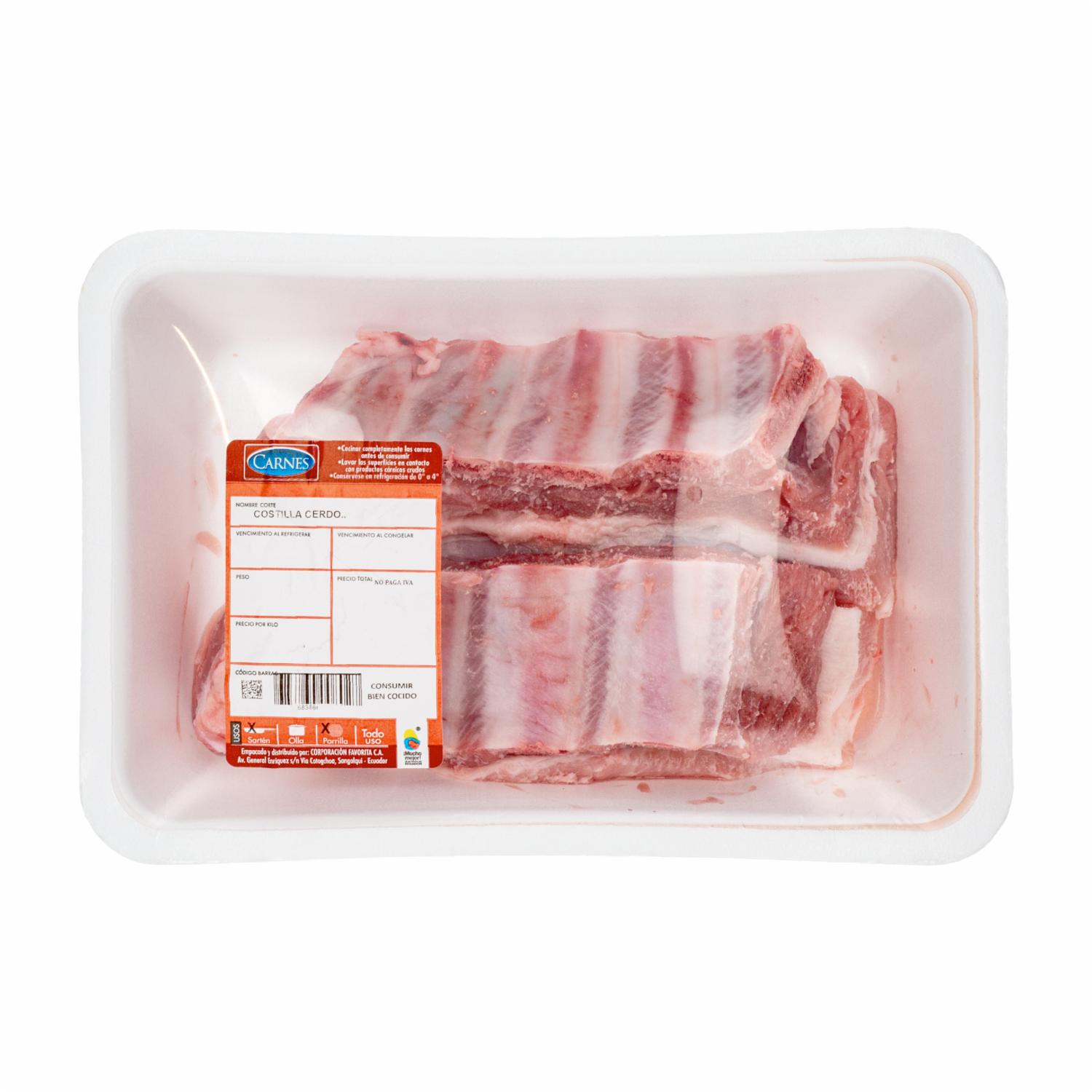 Costilla De Cerdo SUPERCARNES Al Peso
