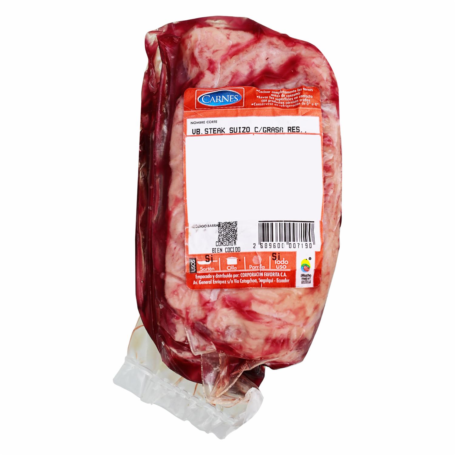 Steak Suizo Con Grasa SUPERCARNES Al Peso