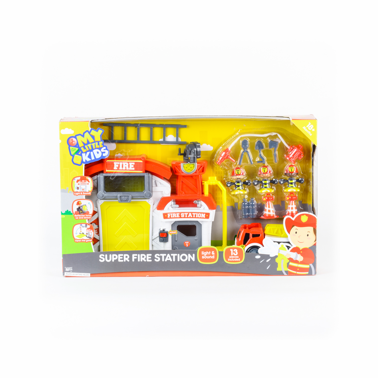 Set De Juego Estación De Bomberos MY LITTLE KIDS 11 Piezas