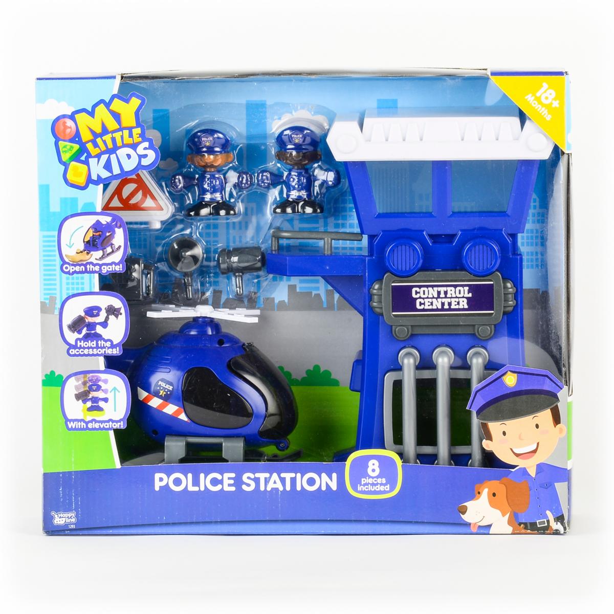 Set De Juego Estación De Policía MY LITTLE KIDS 8 Piezas