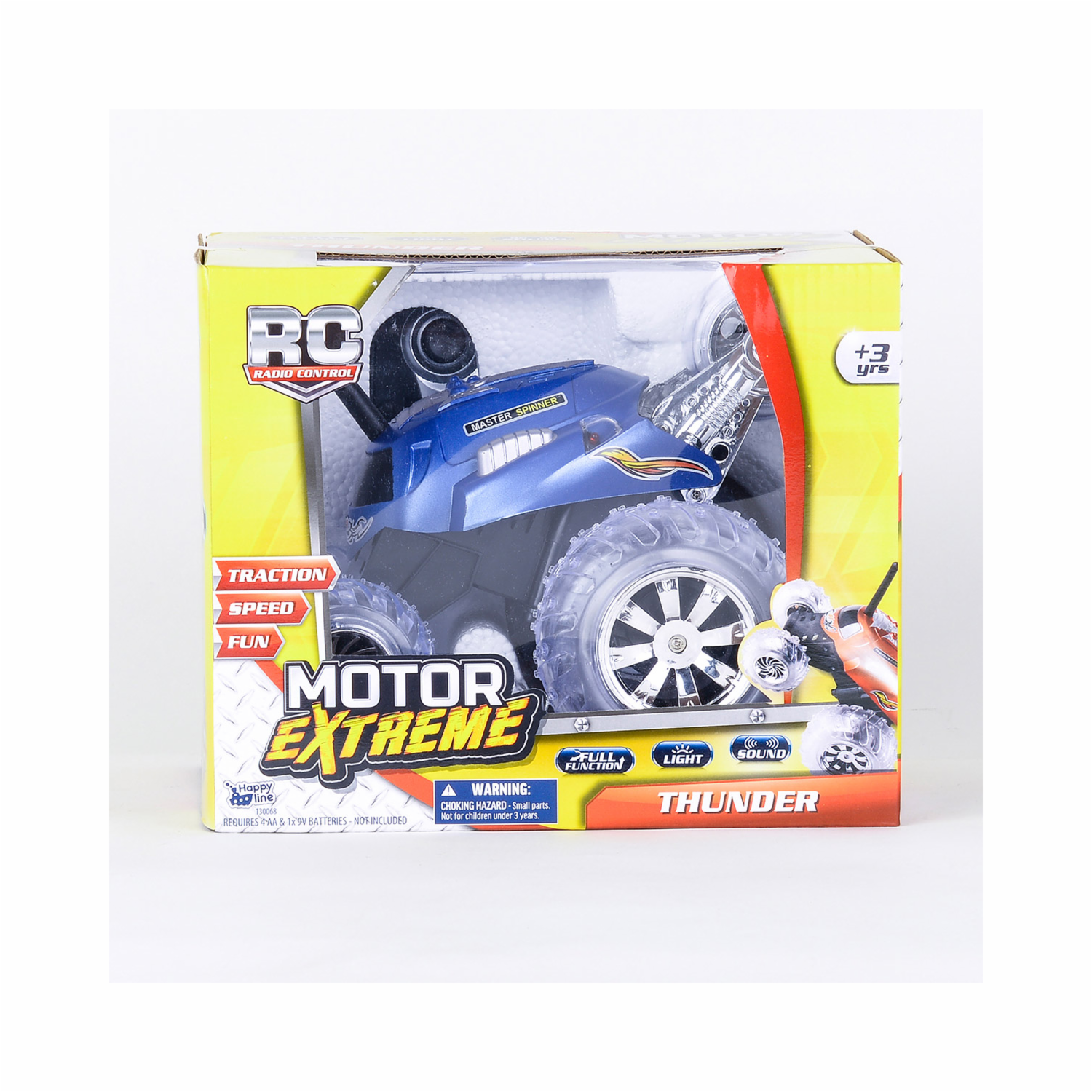 Vehículo R/C Thunder MOTOR EXTREME Usa Pilas AA x 4 Y 9V x 1