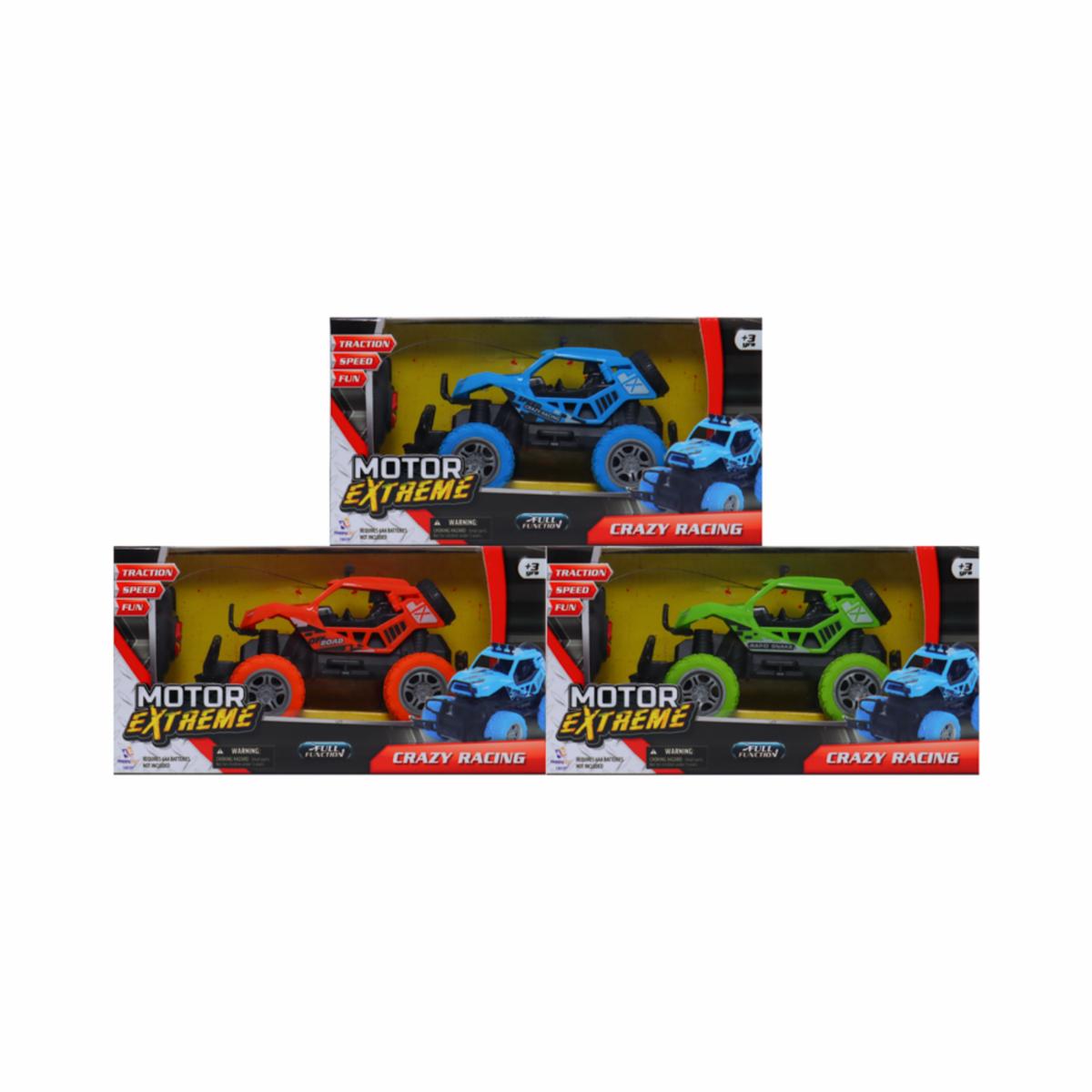 Vehículo R/C Speed Crazy Racing MOTOR EXTREME Usa Pilas AA x 6