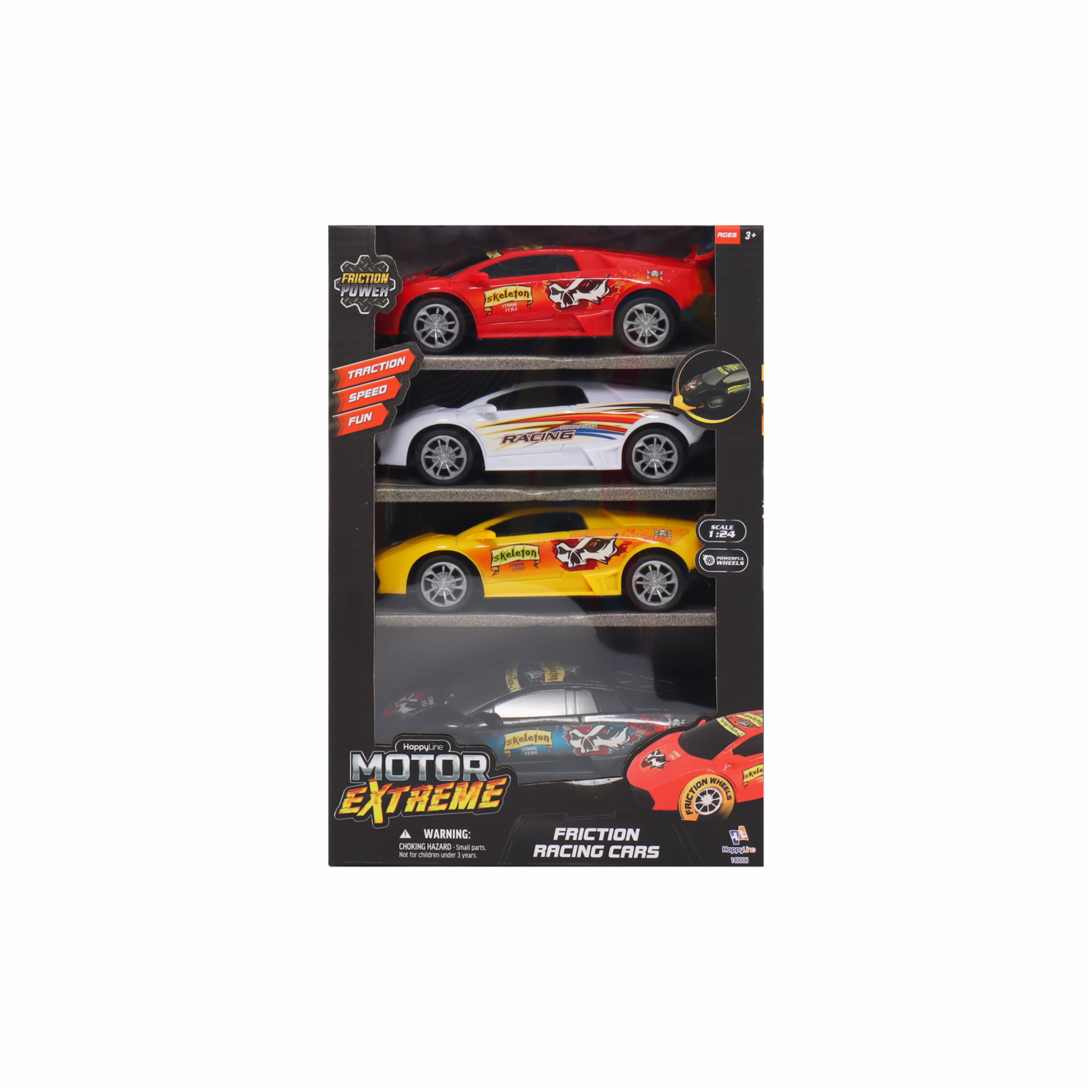 Vehículos A Fricción Racing MOTOR EXTREME 4 Piezas