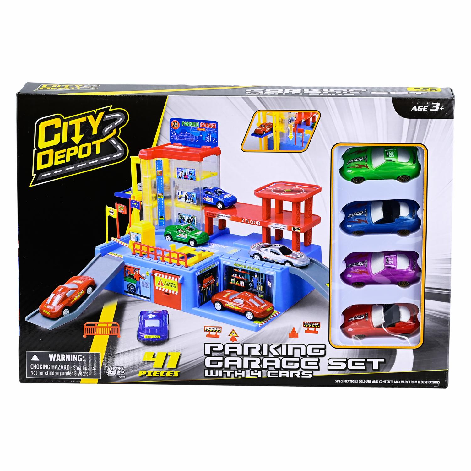 Set De Juego Garaje CITY DEPOT 41 Piezas