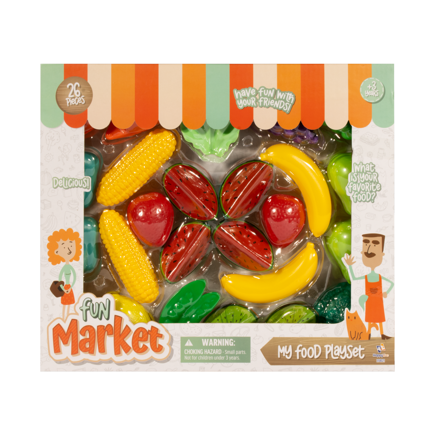 Set De Juego Mi Comida FUN MARKET 26 Piezas