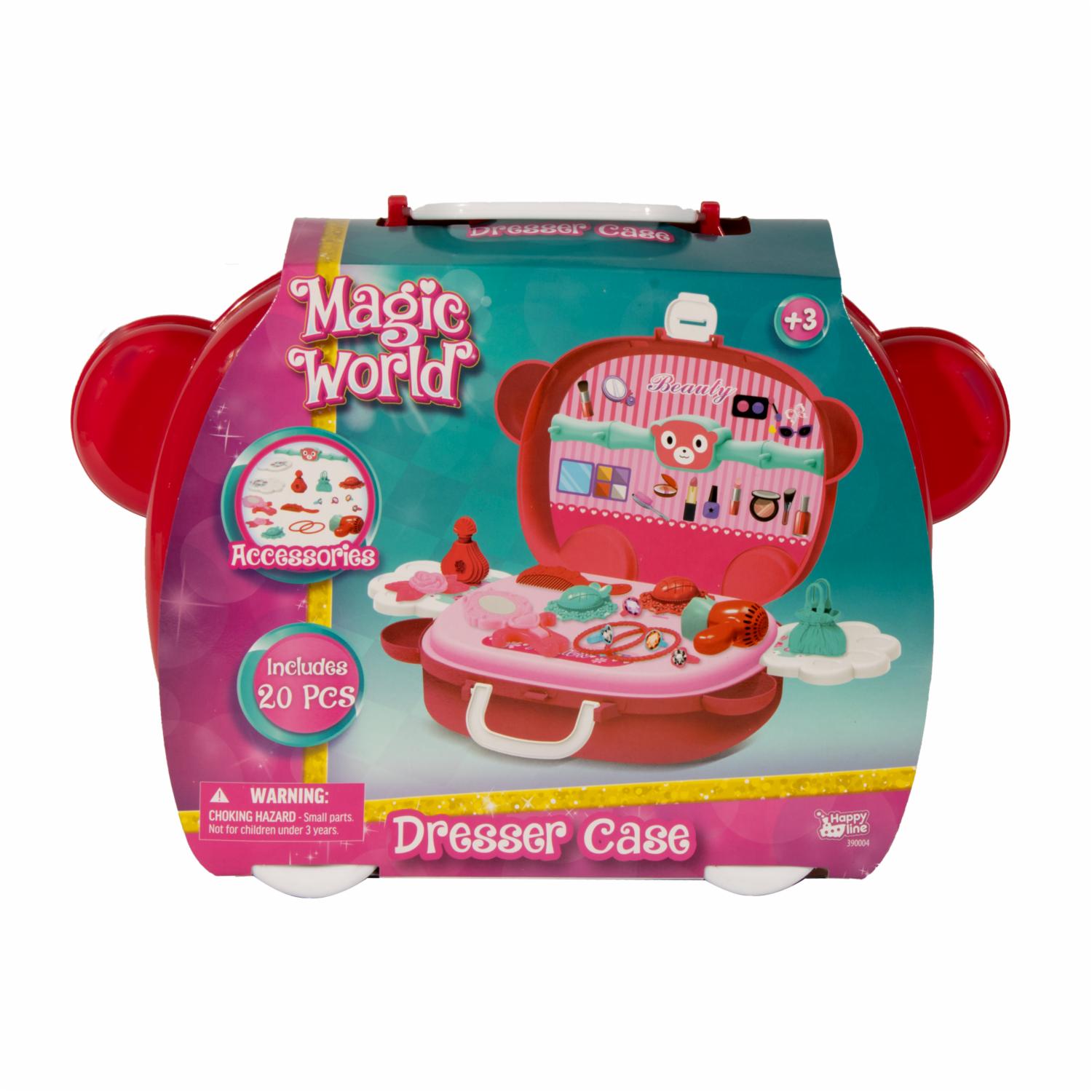 Set De Juego Estuche Para Tocador MAGIC WORLD 20 Piezas