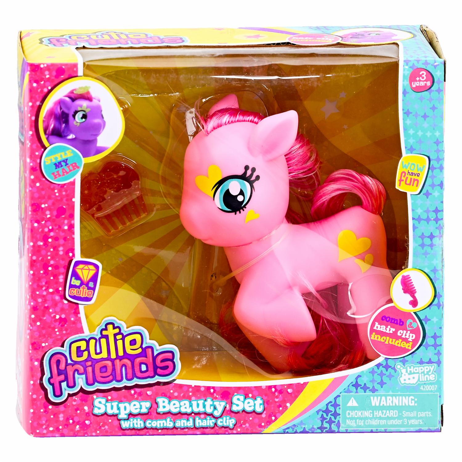 Juego De Peinado Pony CUTIE FRIENDS Modelos Surtidos