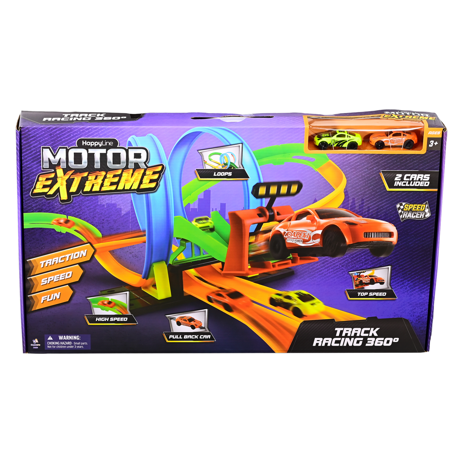 Pista De Carros MOTOR EXTREME Con Vuelta