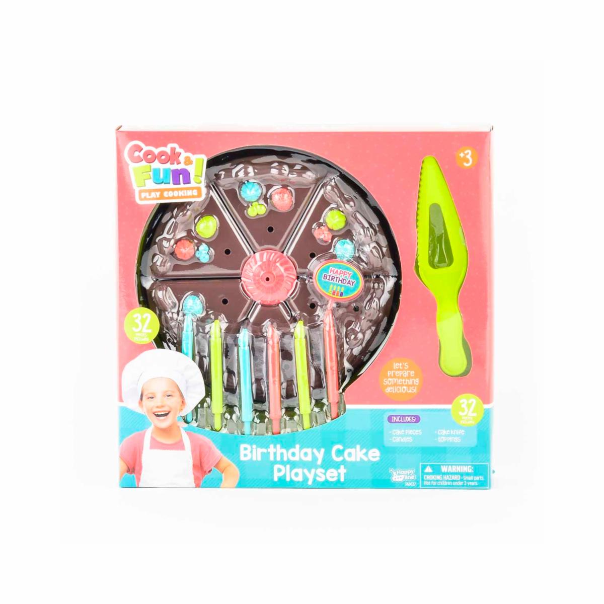 Set De Juego Pastel De Cumpleaños COOK & FUN! 32 Piezas