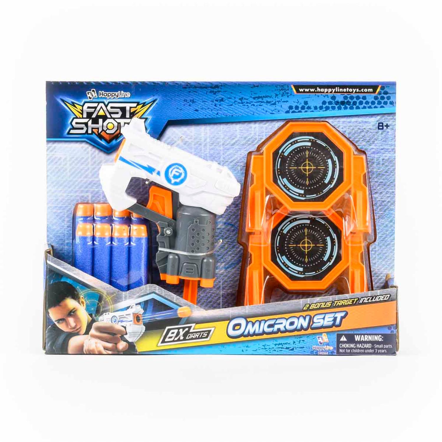Lanzador Ómicron FAST SHOTS Incluye 8 Dardos