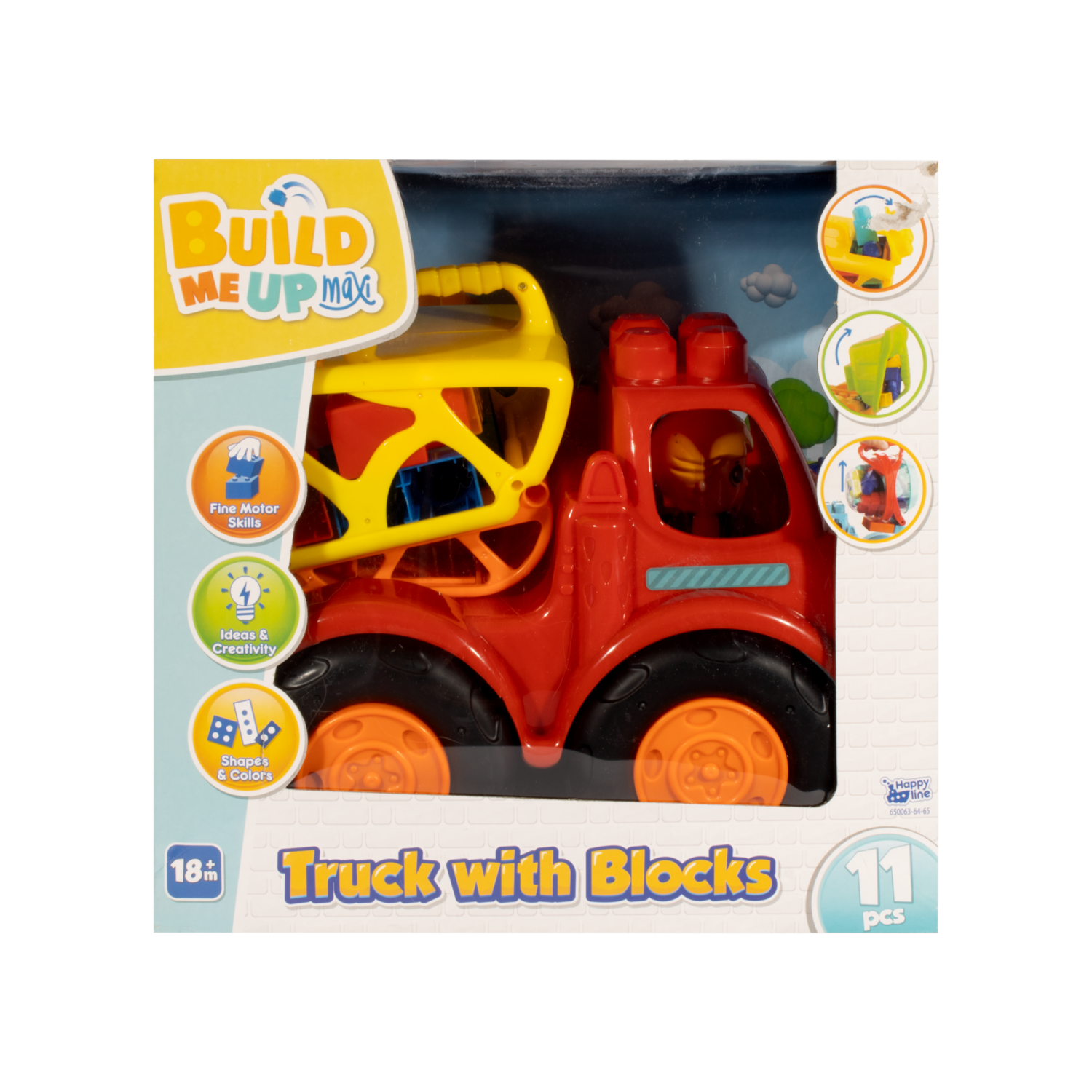Bloques De Armar Camión BUILD ME UP MAXI 11 Piezas