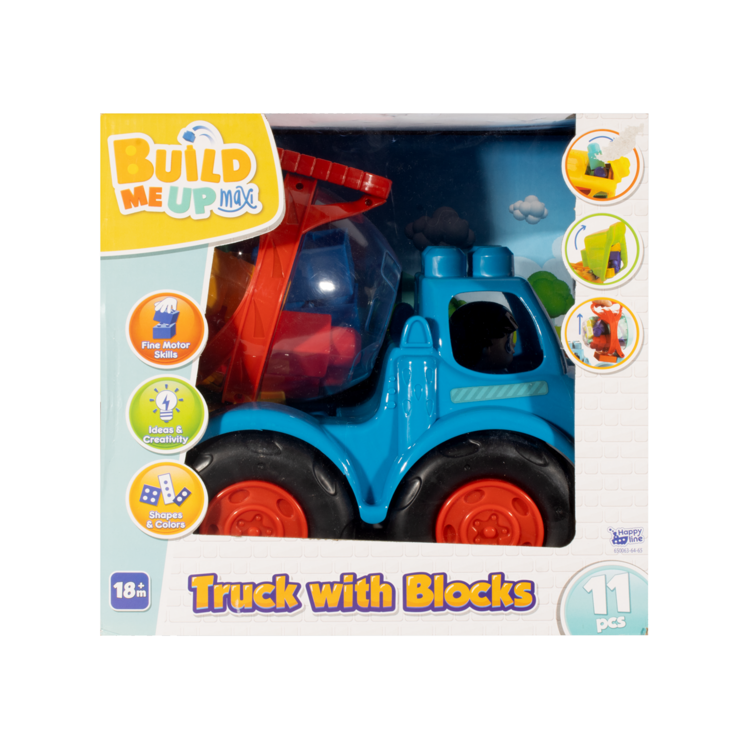 Bloques De Armar Camión BUILD ME UP MAXI 11 Piezas
