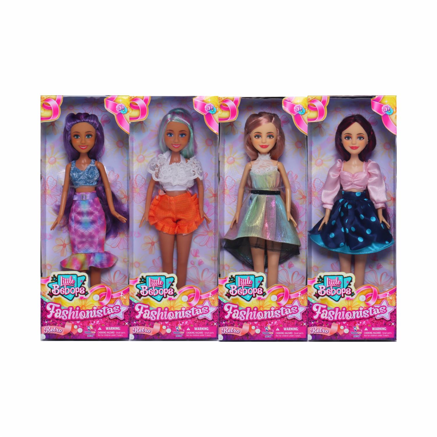 Muñeca Fashionista Tipo Barbie LITTLE BEBOPS Modelos Surtidos