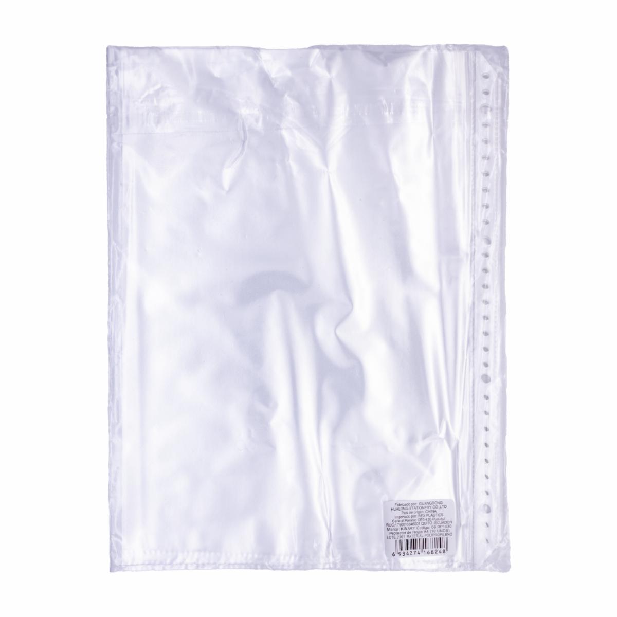 Protector De Hojas De Polipropileno KINARY A4 X 10 Uds