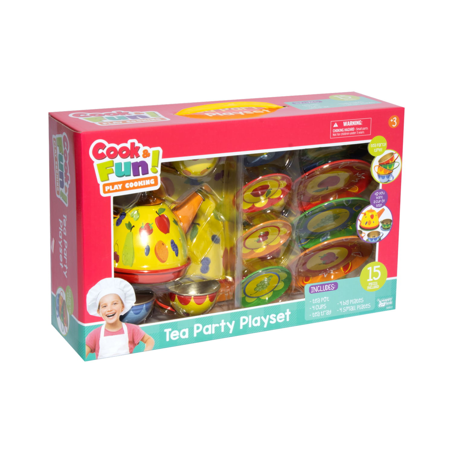 Set De Juego Fiesta Del Té COOK & FUN! 15 Piezas