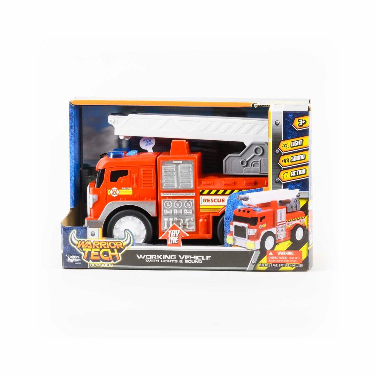 Camión De Bomberos WARRIOR TECH Con Luz Y Sonido