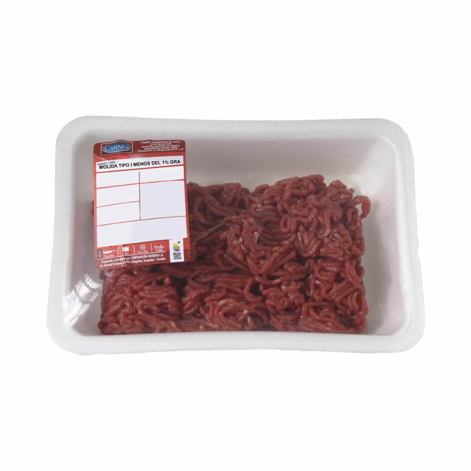 Carne Molida Tipo I Menos Del 1% SUPERCARNES Al Peso