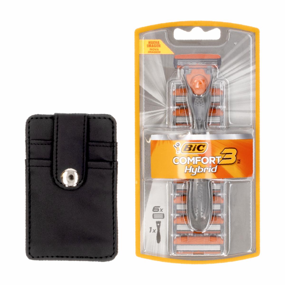 Afeitadora Hombre Comfort 3 Hybrid + 6 repuestos BIC Unidad