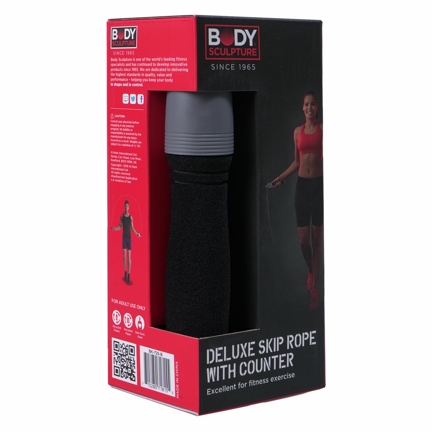 Cuerda Para Saltar Con Mango Negro BODY SCULPTURE 108″