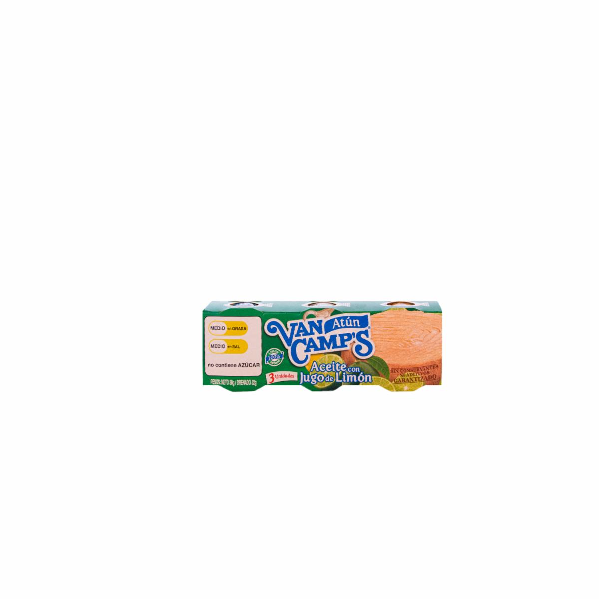 Atún En Aceite y Jugo De Limón VAN CAMP´S 240 G