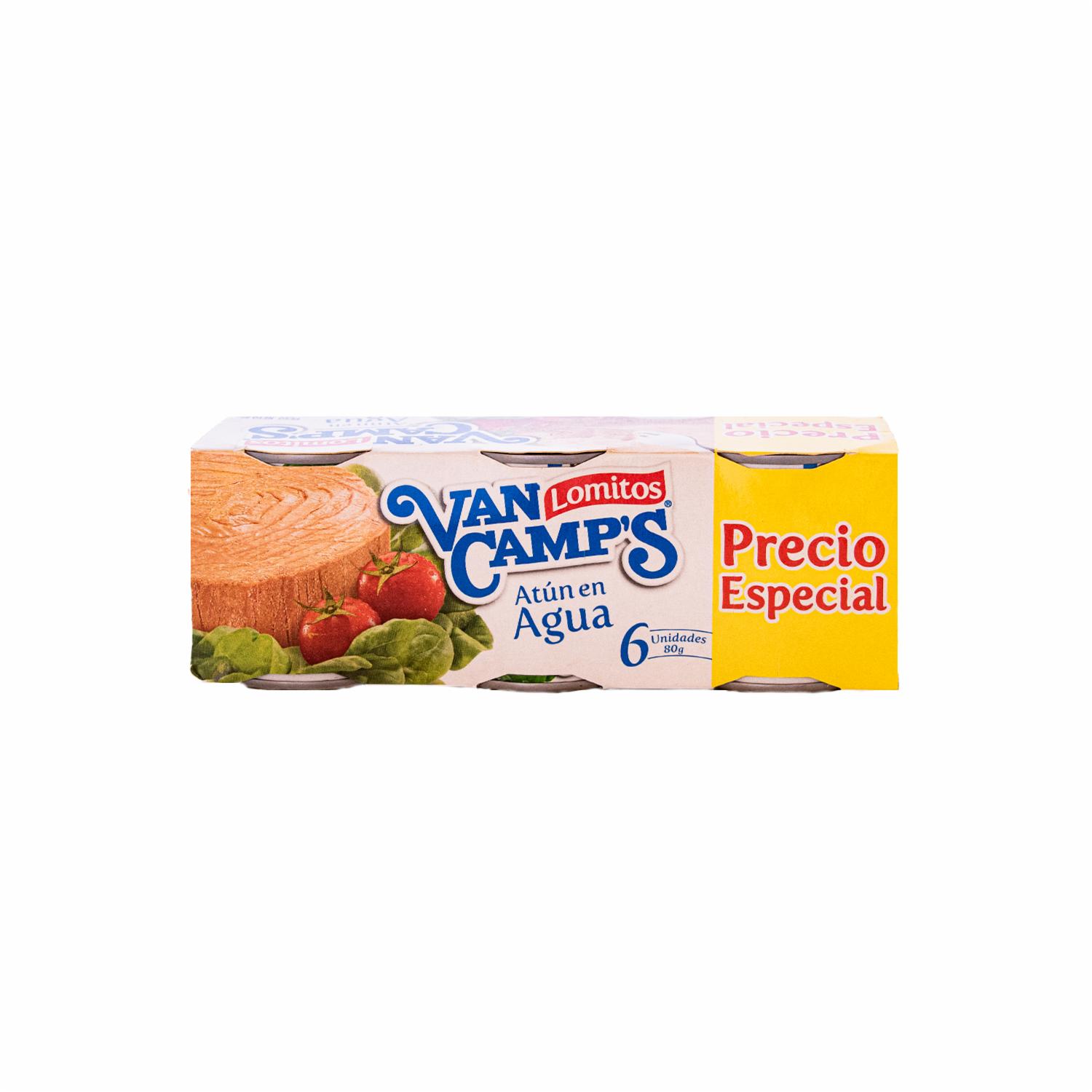 Atún Lomitos De Atún En Agua Precio Especial VAN CAMP´S 6 X 80 G