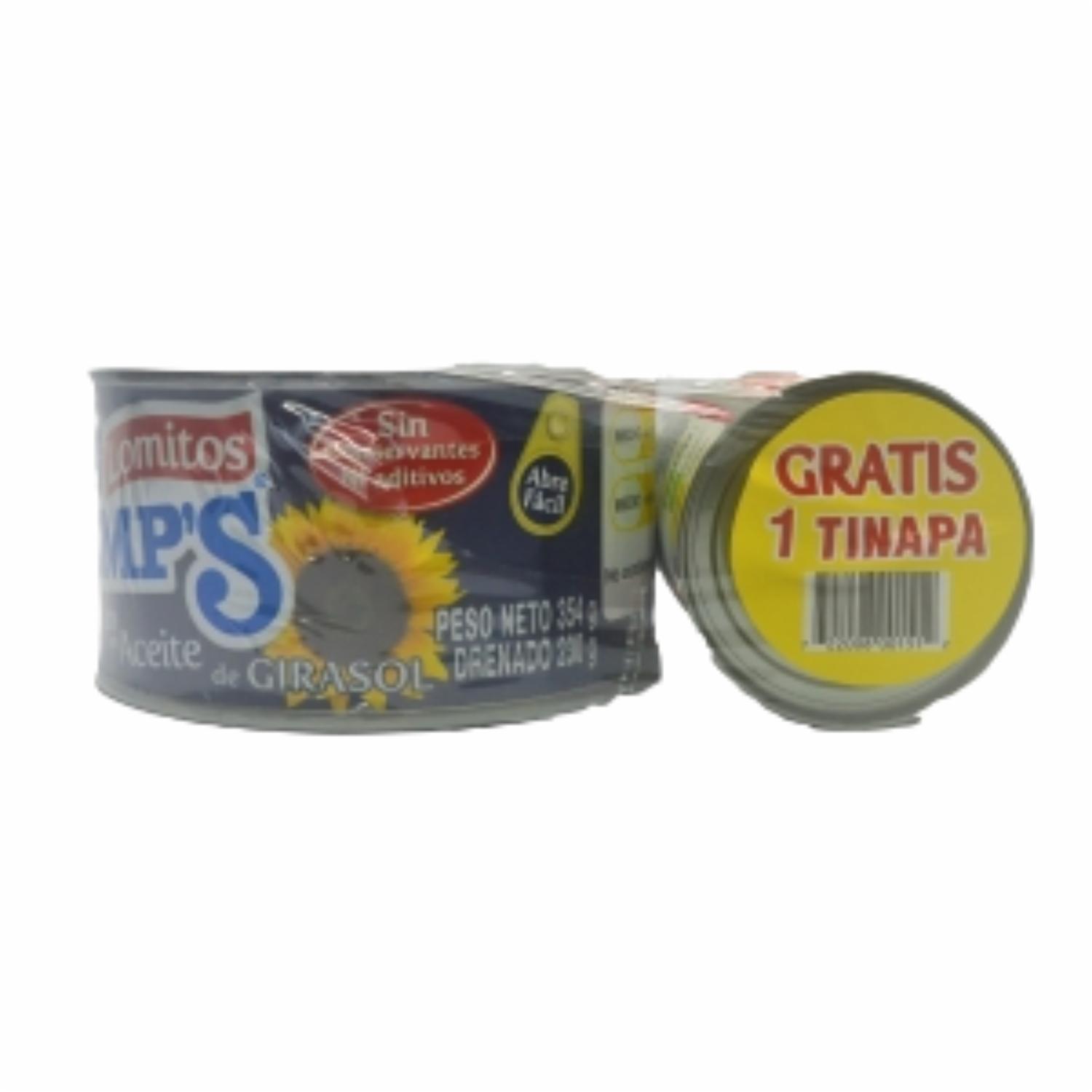Atún En Aceite De Girasol 354 g + Sardina 170 g Sin Gluten VAN CAMP´S Pack 524 G