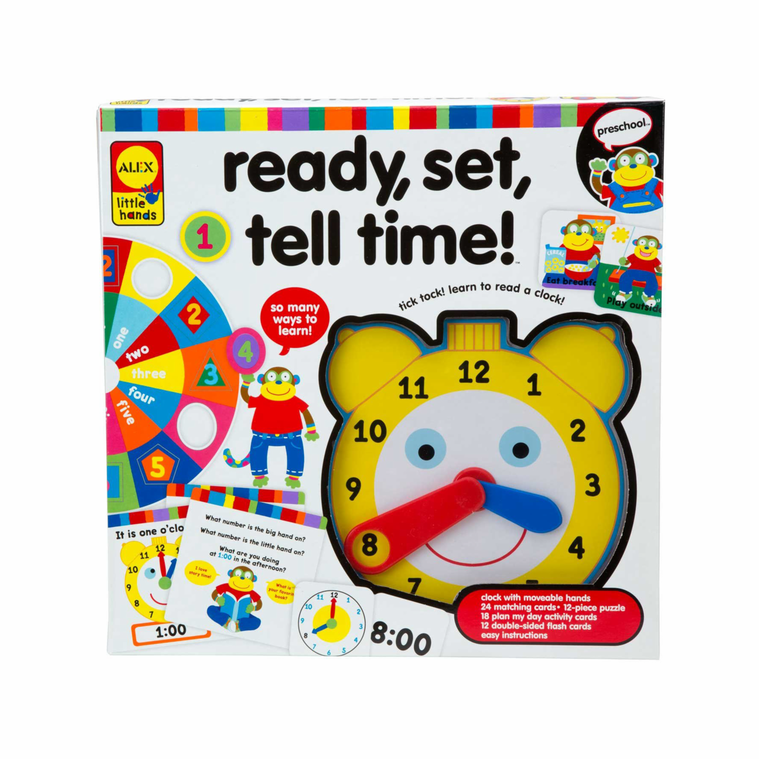 Juego Didáctico Aprendamos La Hora ALEX 71 Piezas