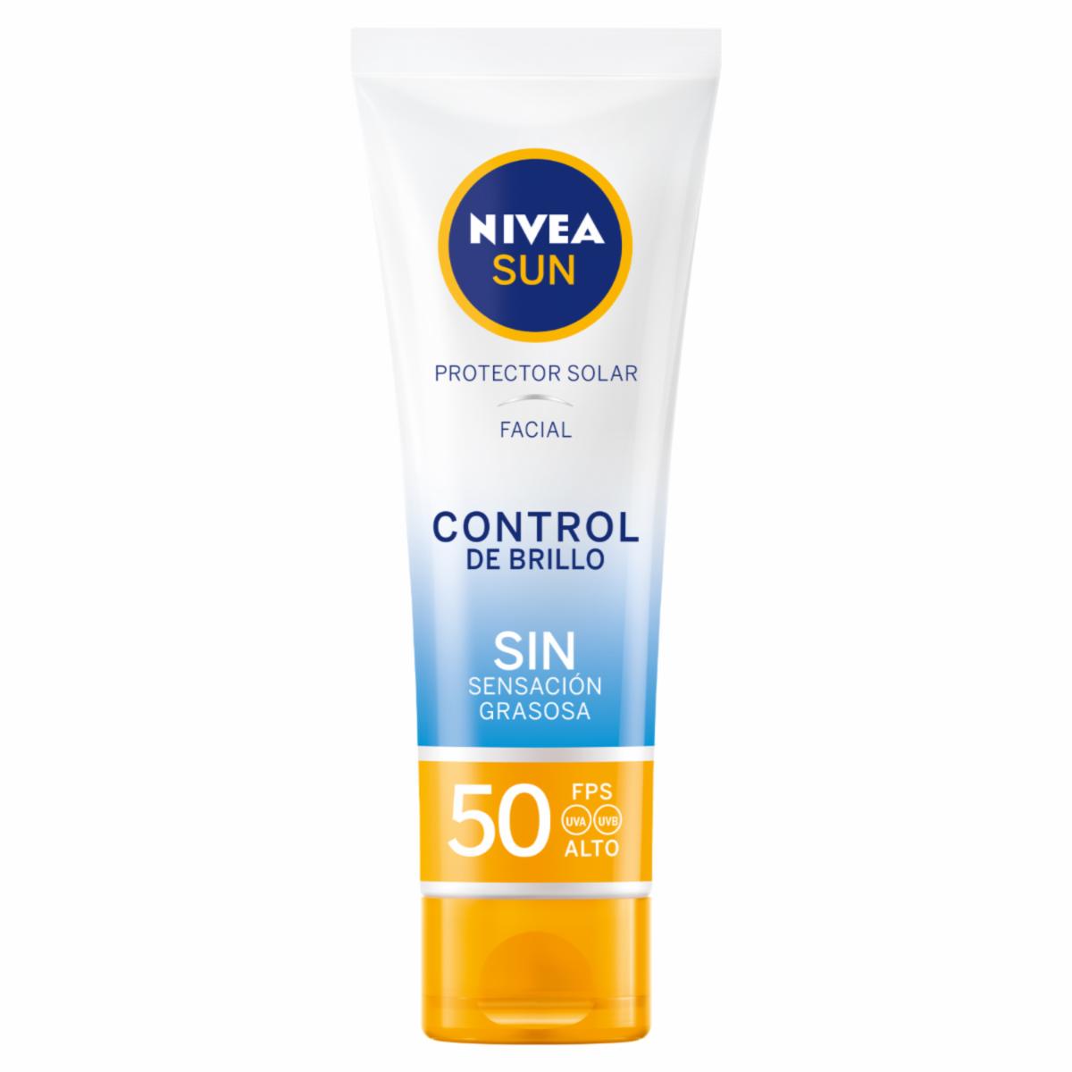 Protector Solar Facial Sun Control Anti-Brillo Spf 50 NIVEA 50 Ml