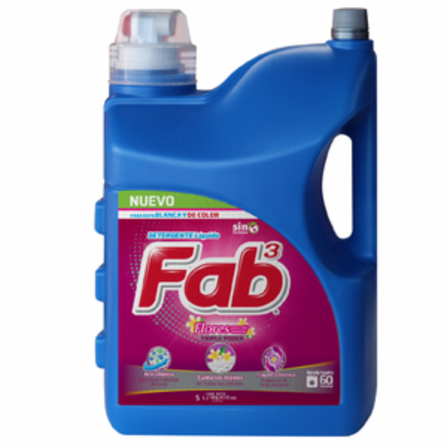Detergente Líquido Flores Para Mis Amores FAB 5000 Ml